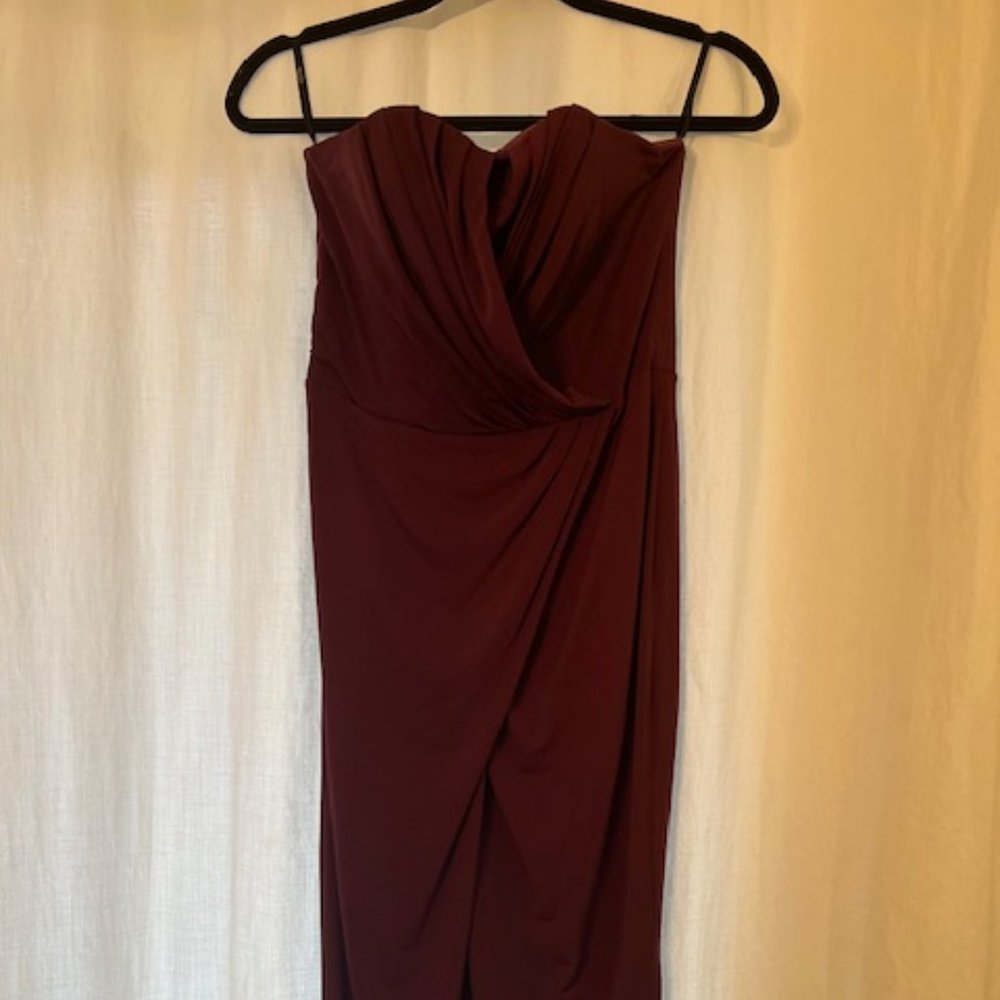 ASOS Purple Strapless Dress